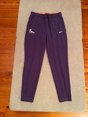 LIKE NEW! Nike Clemson Tigers Joggers Sweatpants * Team Issue * Men's L